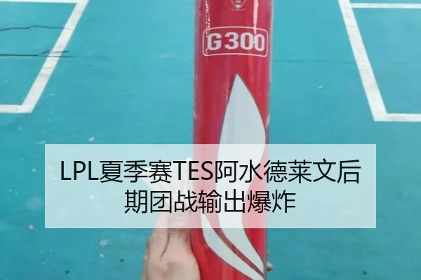 LPL夏季赛TES阿水德莱文后期团战输出爆炸